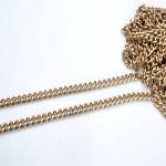 Metal Chain, Chanel Style,34TP(ΒΑ000531) Color Μπρονζέ / Bronze